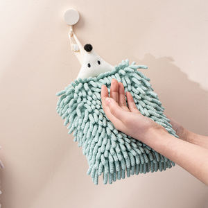 Phim Hoạt Hình Dễ Thương Động Vật Hedgehog Thêu Chenille Khăn Tay Nhanh Chóng Khô Treo Lau Cho Nhà Bếp Phòng Tắm - Product Image 1