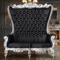 Fauteuil boule antique de style mid-century, capitonné, en tissu durable, convertible en canapé-lit avec structure en bois massif pour salon et chambre à coucher