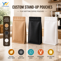 Sac en papier kraft brun naturel durable et résistant aux déchirures avec trou de suspension pour le stockage et l'emballage de fruits secs, herbes séchées et épices
