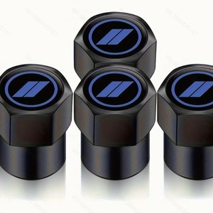 Bouchons de valve en alliage d'aluminium universels à visser avec logo de voiture, couvre-valves de pneu standard américain - Product Image 4