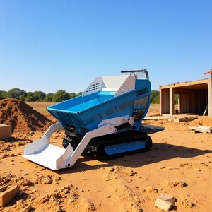 Mini-chargeuse sur chenilles, camion benne de 1 à 10 tonnes, moteur diesel, pour le transport dans les vergers et les plantations de thé - Product Image 1