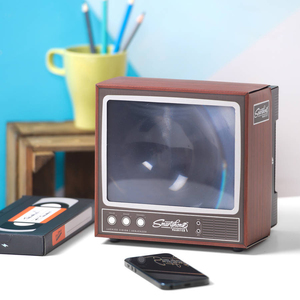 Lente d'Ingrandimento per Schermo del Telefono Stile <span class=keywords><strong>TV</strong></span> Retrò, Supporto da Tavolo per Smartphone, Amplificatore Video Universale, Bestseller su <span class=keywords><strong>Amazon</strong></span> - Product Image 2