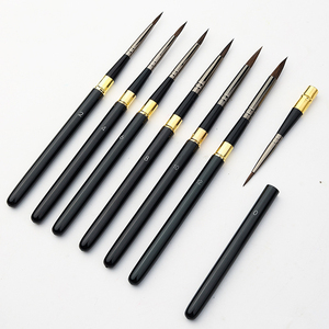 <span class=keywords><strong>Voyage</strong></span> croquis Art spécial calligraphie stylo pinceaux <span class=keywords><strong>aquarelle</strong></span> brosse avec tige en métal détachable et ligne <span class=keywords><strong>de</strong></span> crochet pour la peinture - Product Image 1