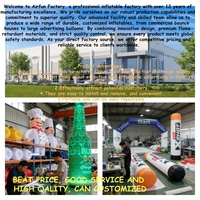 AIRFUN 2m Canette de bière gonflable publicitaire d'extérieur de marque, bouteille gonflable géante personnalisée, canette gonflable étanche à l'air