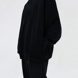 Offre Spéciale sweats à capuche en coton lourd surdimensionné unisexe Logo personnalisé grande taille sweats à capuche pour hommes vierges sweat à col rond - Product Image 5