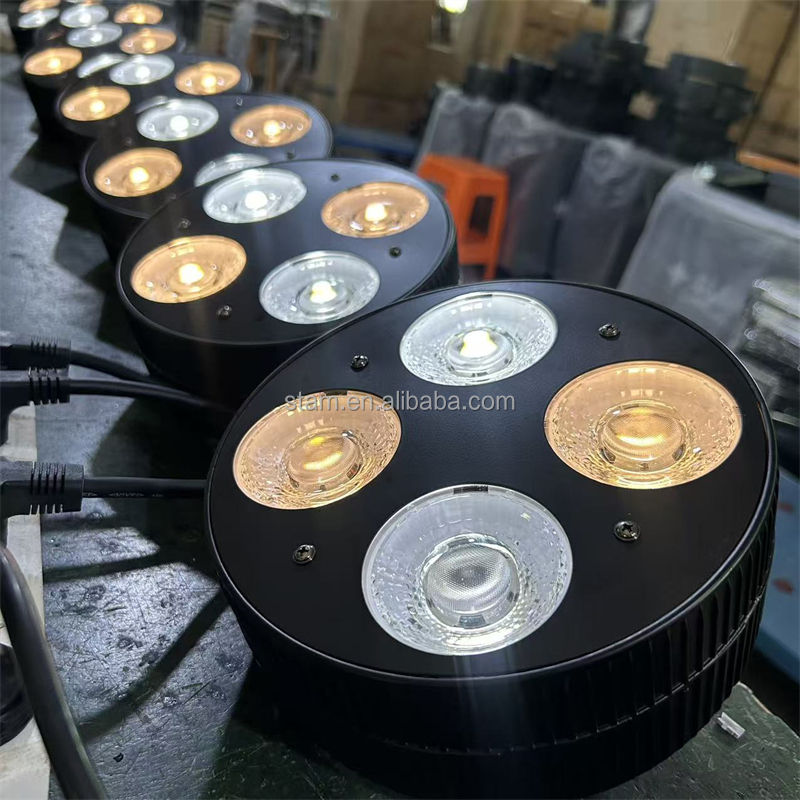 Профессиональное сценическое освещение новый 4x50 Вт теплый белый 3200k-3500k COB светодиодный Блиндер 4 глаза светодиодное сценическое Освещение шоры омывающий свет