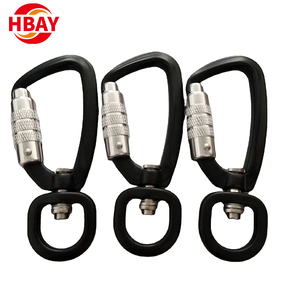 4Kn Nhôm Xoay Khóa Carabiner móc Pet Dog leo dây xích với an toàn tập tin đính kèm - Product Image 1