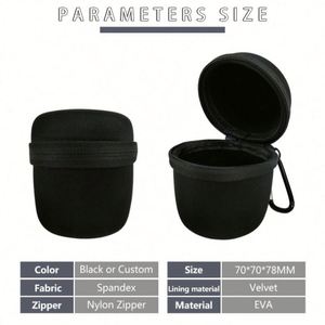 Black <b>Mini</b> Portable Audio Storage Case Outdoor Travel Audio Mixer Bag Audio <b>Speakers</b> Case - Product Image 6