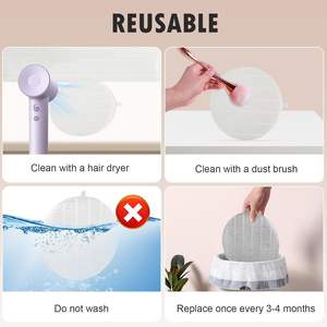 Cartouche filtrante pour aspirateur à ongles HPro, 6,7 pouces, ronde, accessoire remplaçable pour collecteur de poussière MelodySusie - Product Image 4