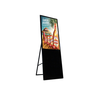 Pantalla de publicidad de pie portátil de señalización digital interior plegable de 43/49/55 pulgadas con panel <span class=keywords><strong>LCD</strong></span> - Product Image 1