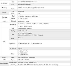 Jwipc เมนบอร์ด H610 WiFi LGA <span class=keywords><strong>1700</strong></span>ซ็อกเก็ตสำหรับเล่นเกมเมนบอร์ดคอมพิวเตอร์ H610 ATX Ddr4 - Product Image 4