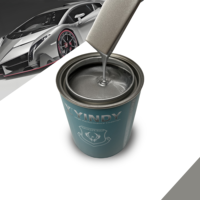 Résine époxy M04 1k série argent pour enduit de base, avec une bonne couverture des couleurs et une peinture au pistolet pour la réparation automobile