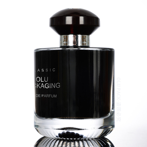 Hiện đại 100ml Rỗng chai nước hoa thủy tinh với kiểu dáng đẹp nắp màu đen Eau de Parfum container cho nhà thiết kế Nước hoa thương hiệu OEM/ODM - Product Image 2