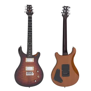 מפעל מקצועי גיטרה חשמלית צוואר מייפל H-H טנדר כלי נגינה באיכות גבוהה למתחילים