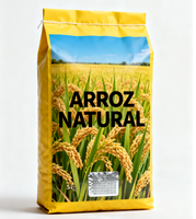Sac d'emballage vide en plastique tissé pour riz, 5kg, 10kg, 25kg, 50kg, sac en PP tissé laminé BOPP pour riz