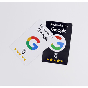 Tarjeta de PVC con Logotipo Impreso a Todo Color, Chip con Código QR, NFC, para Reseñas de Google, YouTube e Instagram, para Múltiples Redes Sociales, Venta al Por Mayor - Product Image 1