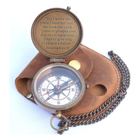 Boussole nautique à bouton-poussoir en laiton antique fait à la main, boussole de collection, cadeau maritime, boussole de poche, camping, randonnée, en stock