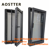 Ventana Abatible de Aluminio con Doble Acristalamiento AOSTTER, Superficie Anticorrosiva