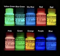 Peinture phosphorescente luminescente pour pistes sportives, peinture luminescente pour l'art peint à la main et peinture phosphorescente
