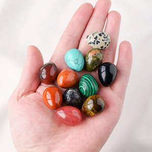 ไข่คริสตัลธรรมชาติขนาด 3 ซม. ขายส่งจำนวนมาก หินตกแต่งเทศกาลอีสเตอร์ หินขัดเงา หินแร่ ไข่คริสตัล หินอัญมณี - Product Image 2