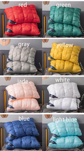 1000g Healthy Hilton Sleep Hotel <span class=keywords><strong>Goose</strong></span> Down Twisted Bread Shape Neck Bed Pillow <span class=keywords><strong>5</strong></span> Star Hotel 48x74 Almohada Hilton Down Pillow - Product Image 6