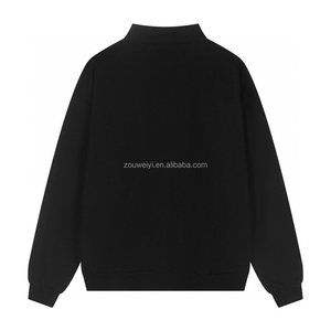 Sweat-shirt à col zippé vintage multicolore à manches longues de la marque AL, coupe ample, épaules tombantes, épais, demi-zippé, pour homme - Product Image 5