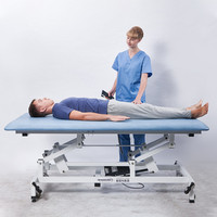 Lit de rééducation de physiothérapie Bobath pour les patients atteints de troubles du système nerveux, lit d'entraînement pour hôpital, cuir artificiel, acier