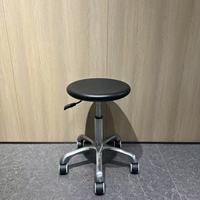 Tabourets de bureau tournants réglables en hauteur en cuir PU durable avec base en aluminium pour caissier réception magasin boutique centre commercial hôpital