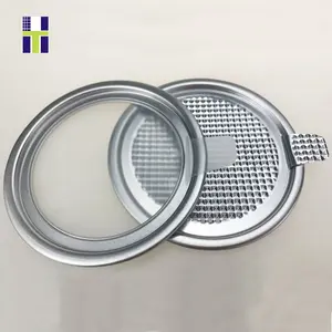 Aluminium Foil Mudah Ujung Terbuka Mudah Robek Kupas Kaleng Tutup Makanan Kaleng Logam Dapat Foil Segel Tutup