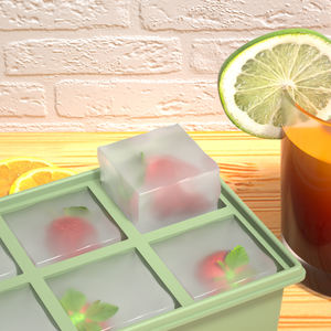 Silikon Eiswürfel form Tablett groß 6 Gitter 8 Gitter 4 Gitter Wieder verwendbare Stange Zubehör Eismaschine Werkzeug - Product Image 4