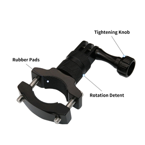 Hot bán xe đạp xe máy tay lái núi 360 xoay Hợp kim nhôm Adapter với 1/4 "vít cho <span class=keywords><strong>GoPro</strong></span> 12/11/DJI hành động máy ảnh - Product Image 3