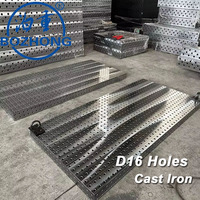 Plateforme de soudage 3D en acier poli D16, banc de travail de soudage modulaire de haute précision avec fixation