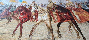 <span class=keywords><strong>Mosaico</strong></span> Artistico Murale Personalizzato in <span class=keywords><strong>Vetro</strong></span> da Foto - Guerrieri Mongoli - Product Image 3