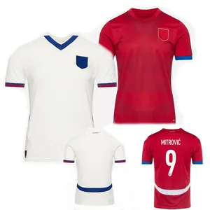 24 SERBIA Soccer Jersey 2024 Srbija National Team Home Away SERGEJ MITROVIC 2010 retro Football Shirts Kit