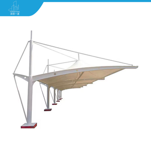 Capannone per Stazione degli Autobus, Deposito Biciclette, Officina, Casa Prefabbricata, Carport, <span class=keywords><strong>Garage</strong></span> Moderno in Metallo, Struttura in Acciaio per Esposizione Auto all'Aperto - Product Image 1
