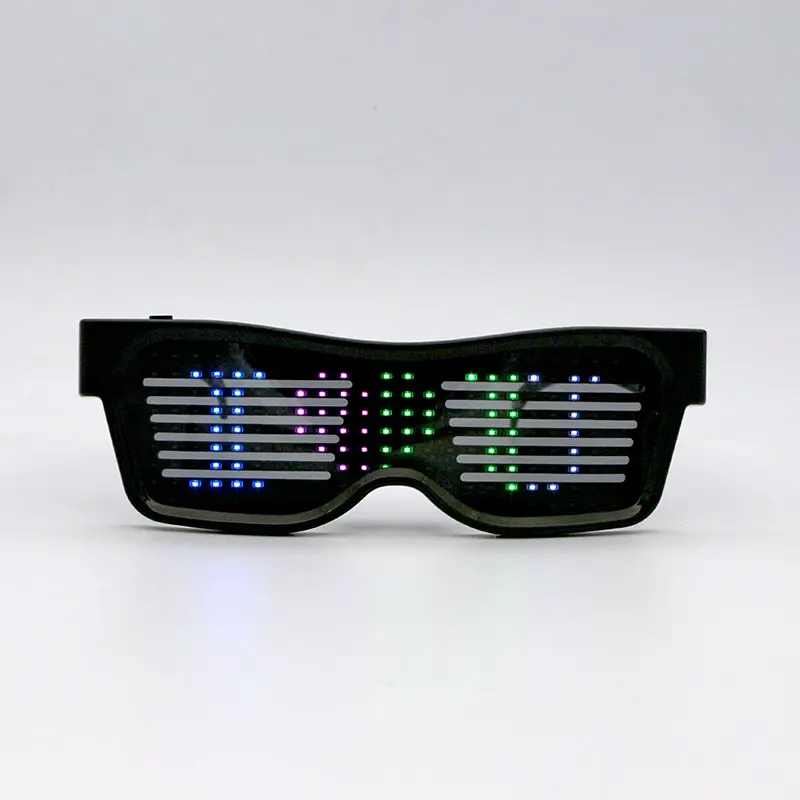 LED Cool App Glasses to Display Customized Flashing Messages & Animations via App