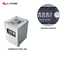 Scelleuse sous vide numérique semi-automatique à économie d'énergie Liteng DZ-360/2E à chambre unique pour textiles secs, aliments en feuille et plastique