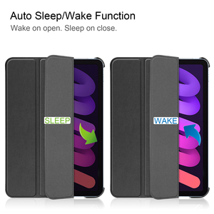 Funda para iPad Mini 7 <span class=keywords><strong>A17</strong></span> Pro 2024, Tri-Fold Slim Fit Folio Stand Smart PU Leather Tablet Cover para iPad Mini 8,3 "7th Generation - Product Image 2