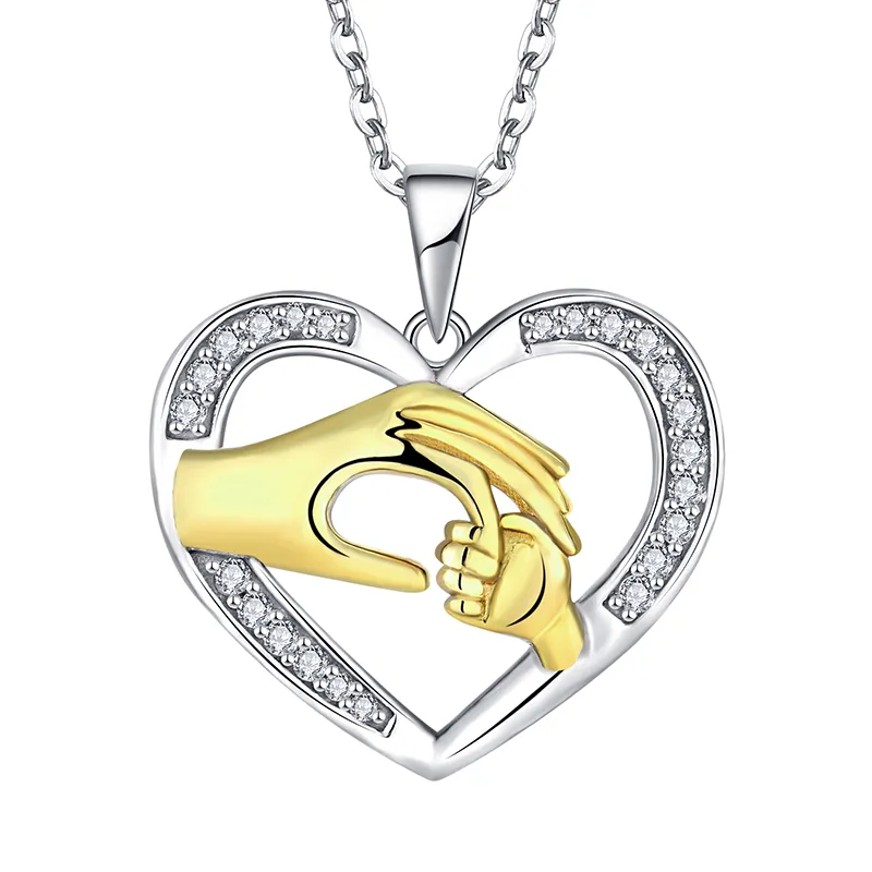 Mothers Day Gifts 2022 Necklace S925 Silver Jewelry Necklaces Heart Pendant Necklace Pendant Jewelry For Mom Wholesale Supplier