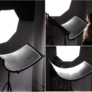 <span class=keywords><strong>Réflecteur</strong></span> de lumière portable <span class=keywords><strong>pliable</strong></span> 50x110cm, diffuseur de lumière pour studio <span class=keywords><strong>photo</strong></span> - Product Image 5