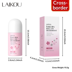 Déodorant Roll-On Unisexe LAIKOU Parfum Fleur de Cerisier Japonaise 60ml Naturel Vente en Gros Transfrontalière - Product Image 6