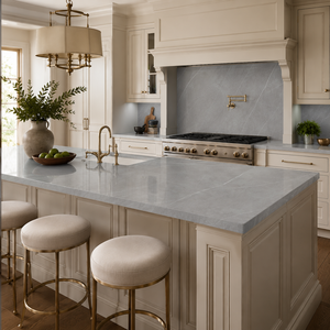 Losa de piedra sinterizada con aspecto de mármol gris claro Armani, baldosa de porcelana con aspecto de mármol pulido de 1600 x 3200 x 12 mm para pared y suelo - Product Image 2