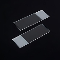 Custom Lab Medical Histology Use 7105 Frosted One End on One Side Ground Edges Bacteria Prepared Cover Microscope Glass Slides