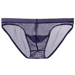 Da <span class=keywords><strong>uomo</strong></span> in maglia breve biancheria intima trasparente trasparente trasparente trasparente contrasto marsupio supporto maschio intimo intimo Lingerie elastica - Product Image 2