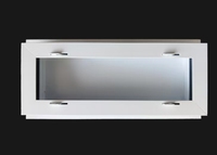 Grille de ventilation/retour d'air en alliage d'aluminium pour salle de bain