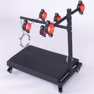 快適なBDSM拘束具、高さ調節可能なパッド入りサポートバー、安全なロックシステム、カップルのためのロマンチックな寝室での親密なプレイに最適 - Product Image 2