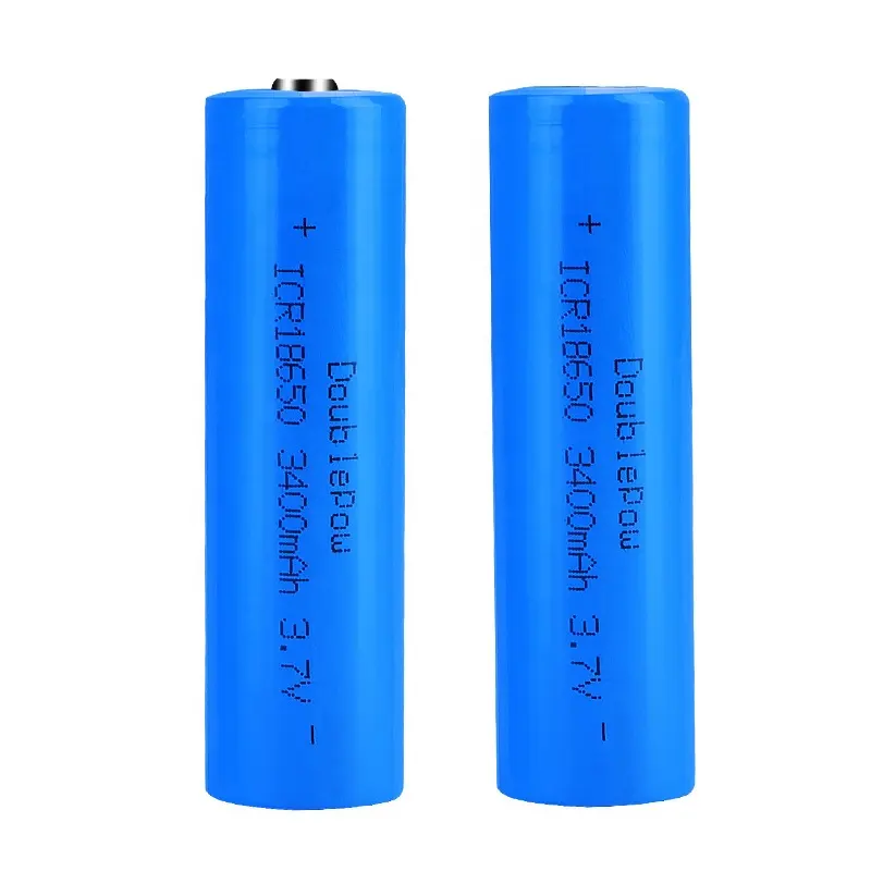 Sel Baterai Lithium Ion Isi Ulang untuk Paket Baterai, Silinder Li-ion ICR 18650, 3400MAh, 3.7V, Sampel Gratis