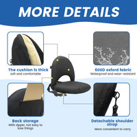 Chaise pliée portative réglable de siège de coussin de blanchisseur de stade de football pour le camping