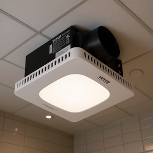 Ventilador de Extracción para Baño Vevor, 110 CFM, Montaje en Techo, Blanco, Bajo Nivel de Ruido, Motor de Cobre, Ahorro de Energía - Product Image 2