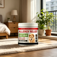 OEM ODM Friandises à mâcher souples pour chiens contre les allergies, enrichies en Oméga 3 et enzymes de citrouille, améliorent la peau, le pelage et l'immunité pour chiens de tous âges et races